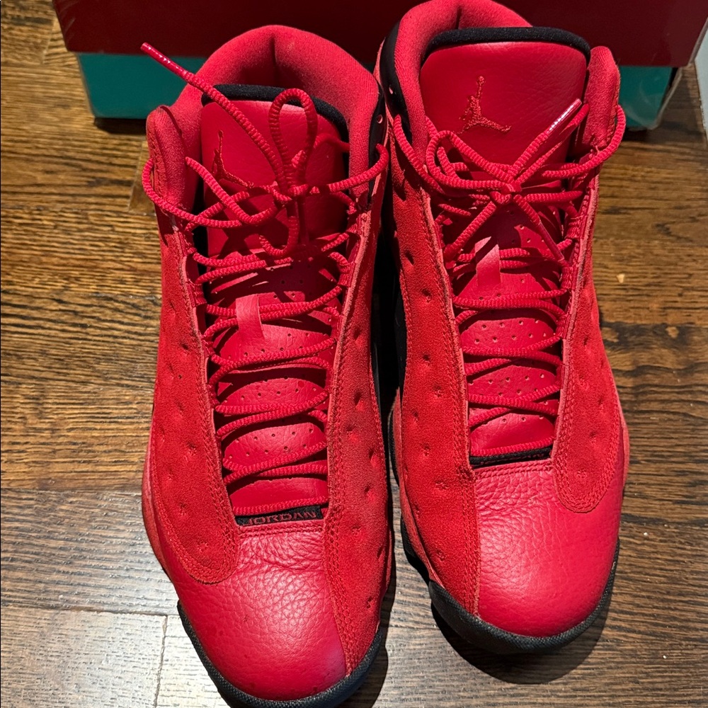 Jordan Red and Black Sneakers